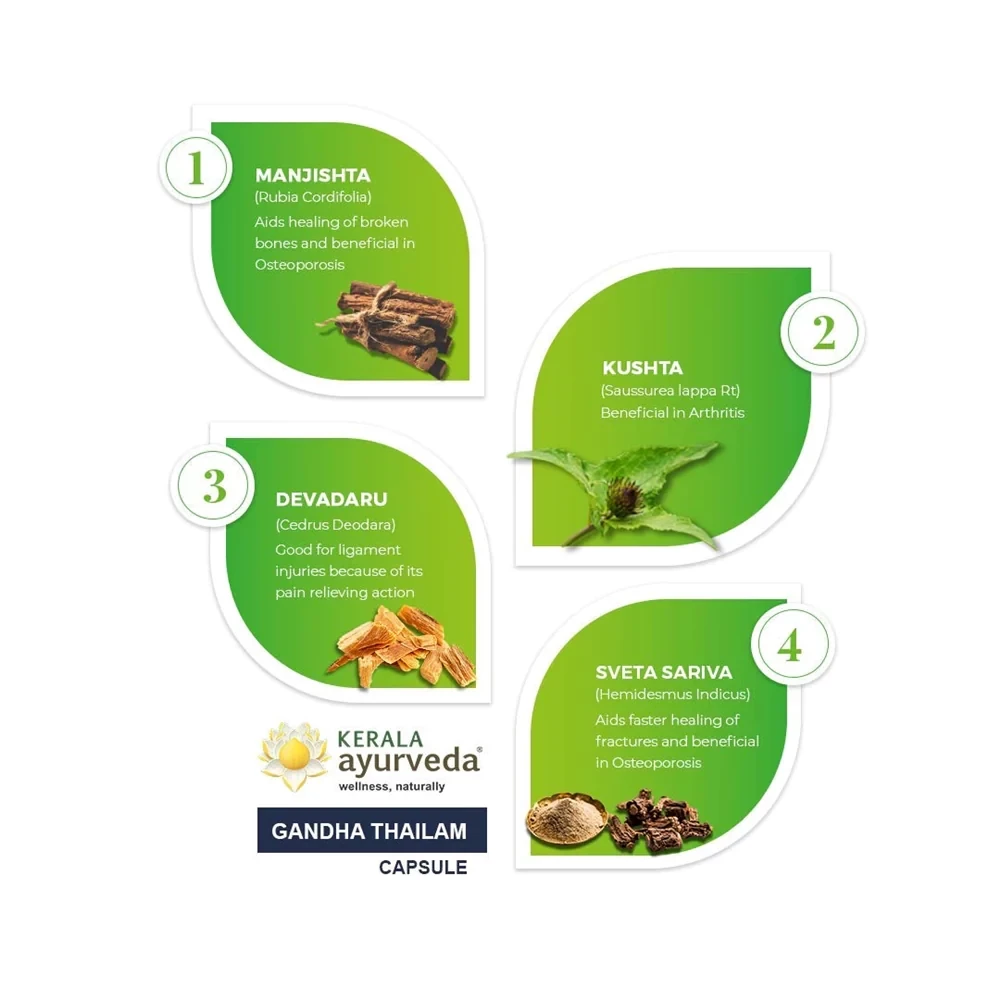 Kerala Ayurveda Gandha Thailam Capsule, 100 Tablets-5.webp